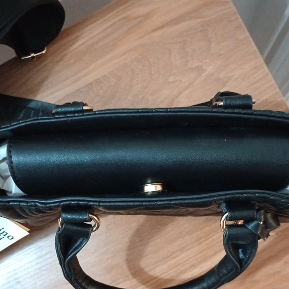 Valentino Black Mini Quilted Bag - Picture 5 of 6